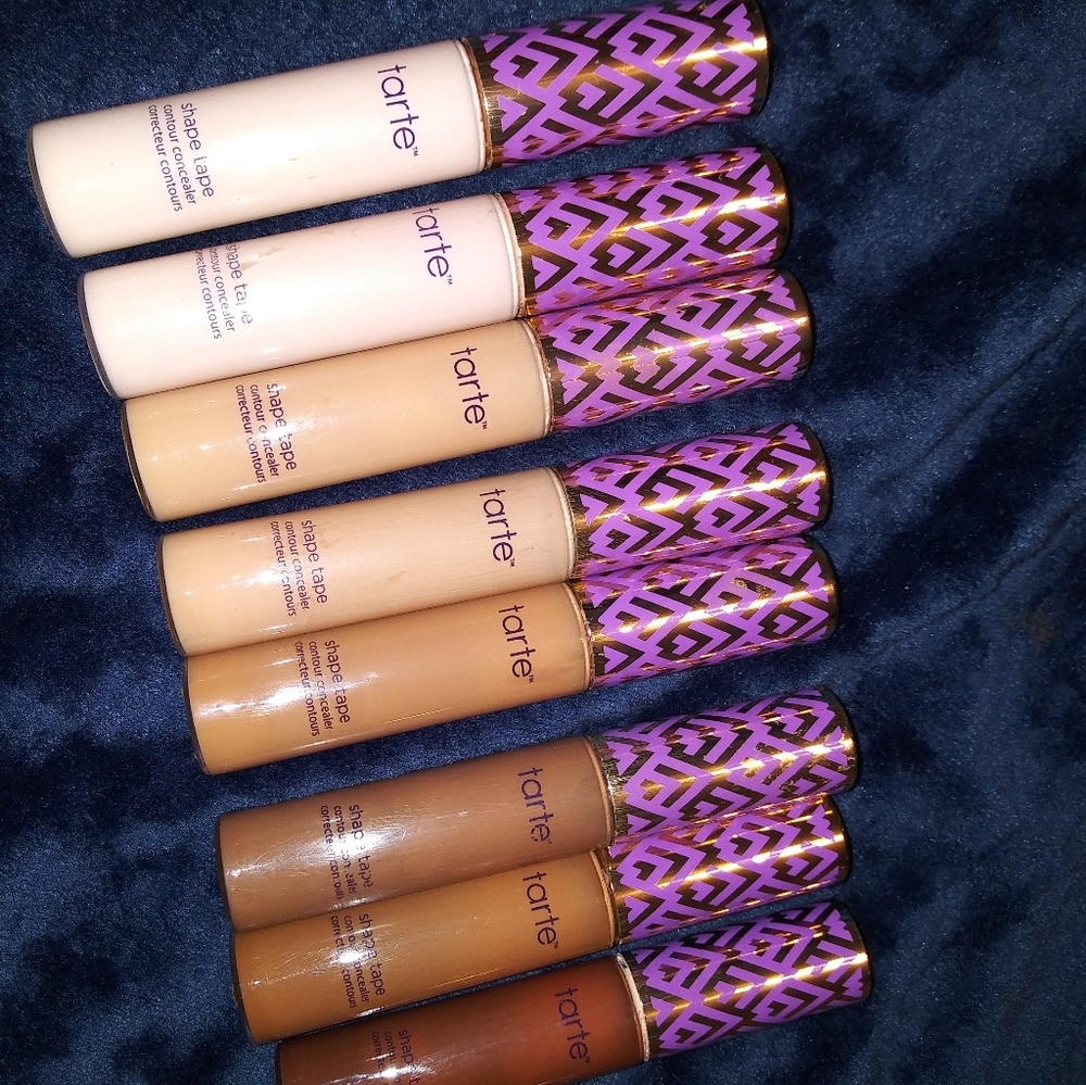 TARTE shape tape different shades. LIKE NEW